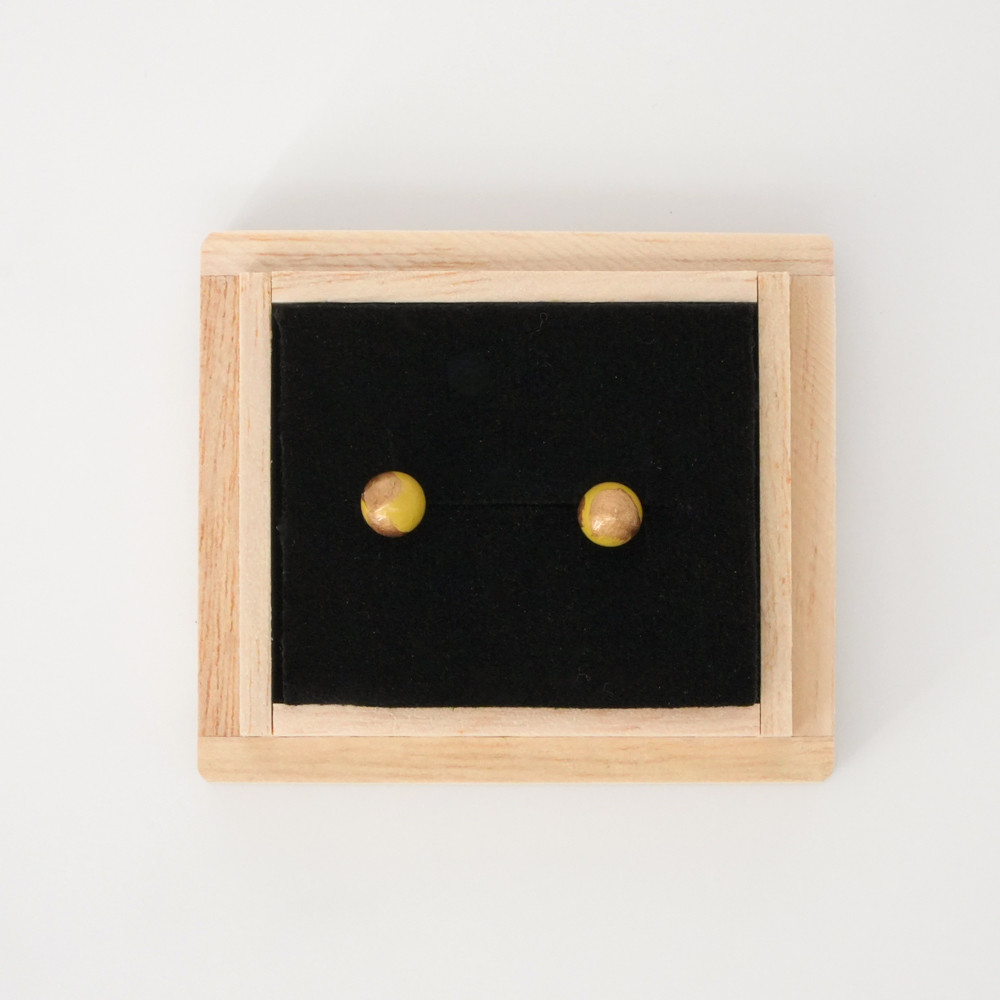 輪島でうまれた うるしのピアスとイヤリング ◆わかなgold+◆