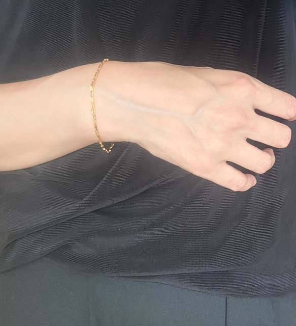 14kgf 透明盒鍊手鍊 第2張的照片