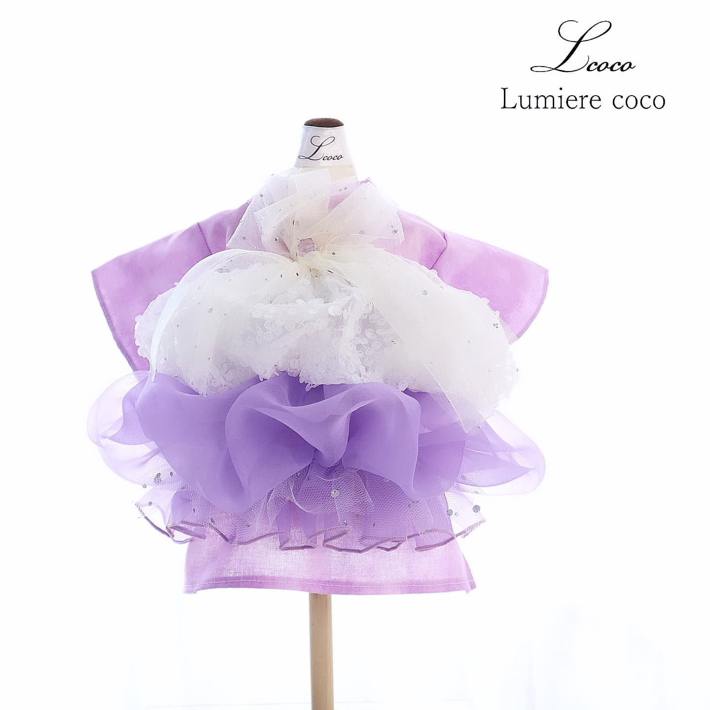 犬服＊浴衣・かき氷 (ぶどうみるく)