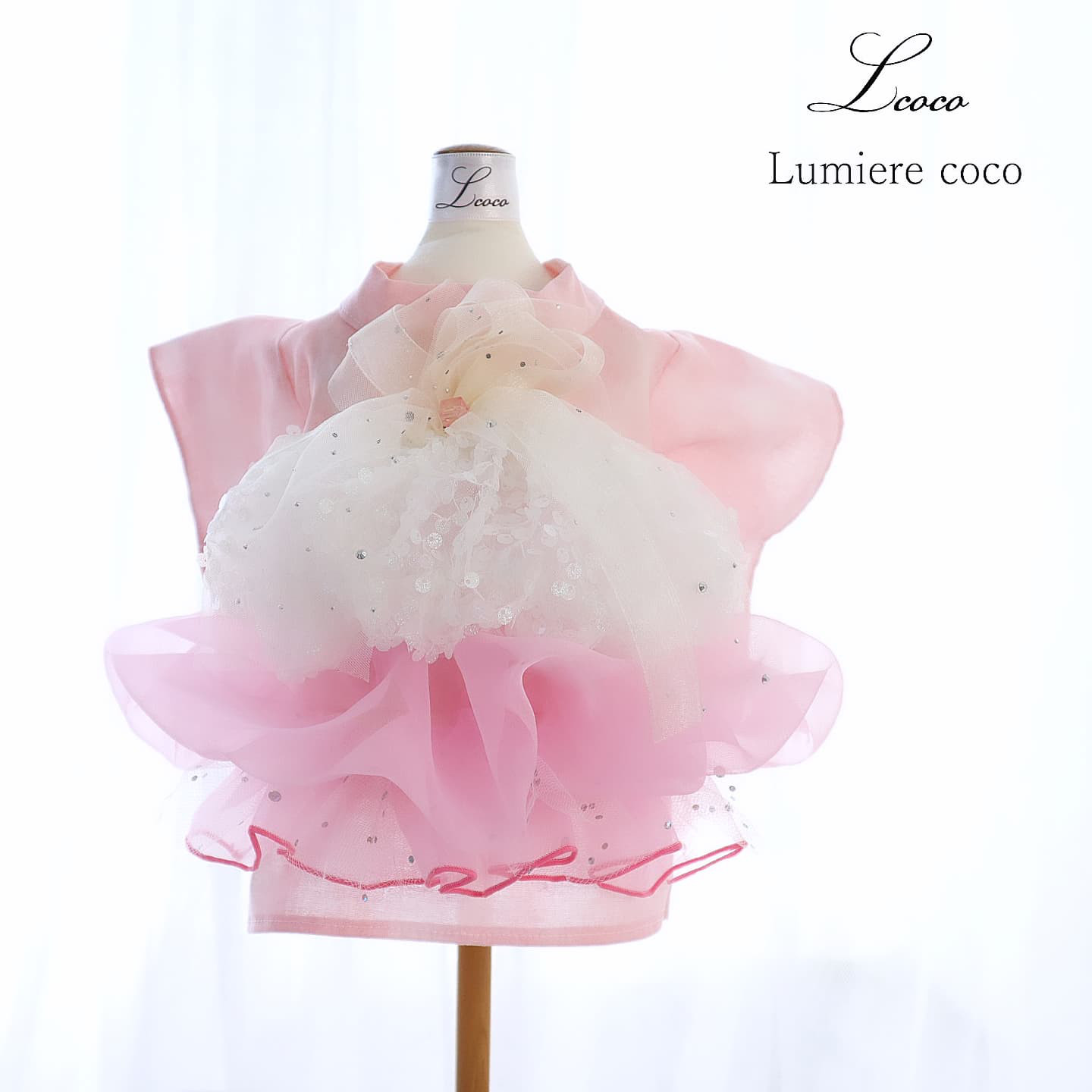 犬服＊浴衣・かき氷 (いちごみるく)