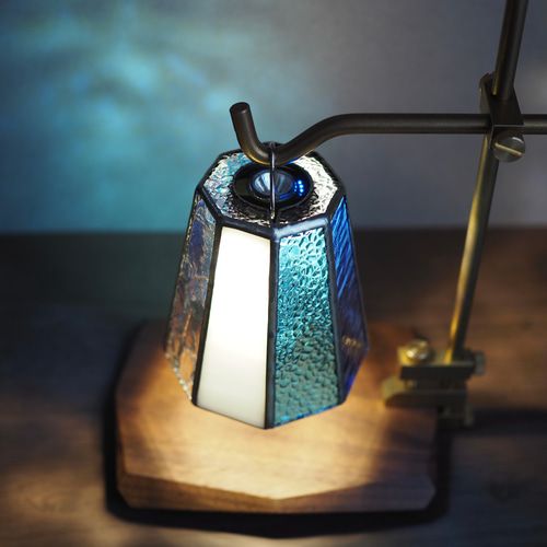 ステンドグラス製ランタンシェード『RetroShade』／ゴールゼロ