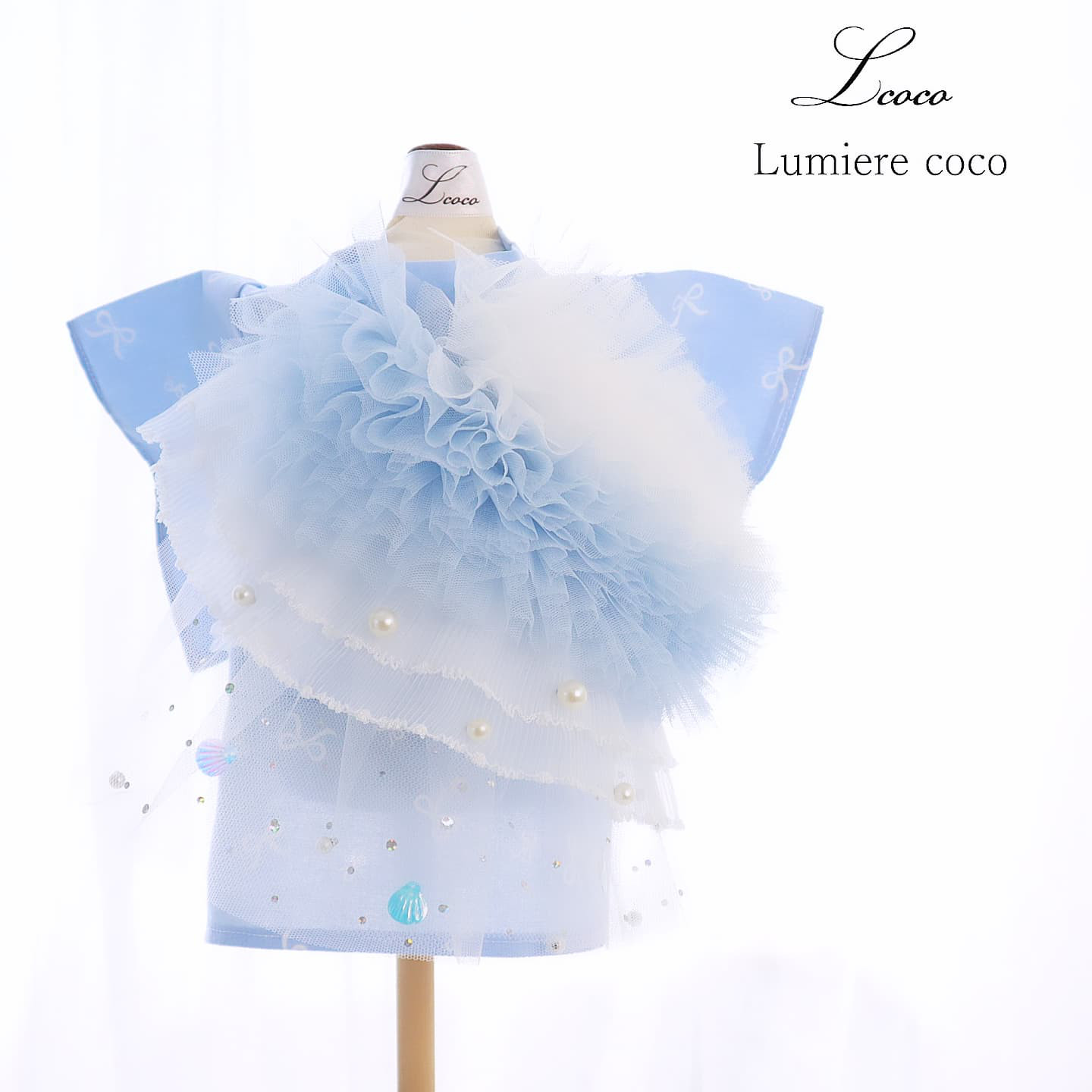 犬服＊浴衣・海のおくりもの (瑠璃珠)