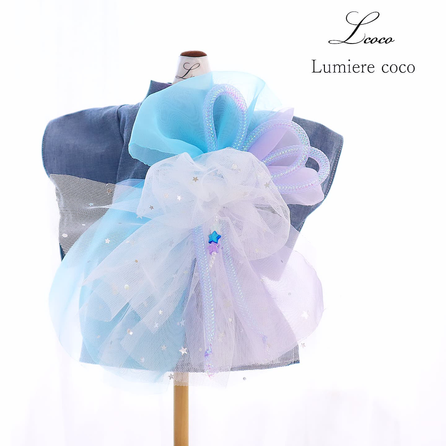 犬服＊浴衣・流星 (藍星) 5,168円