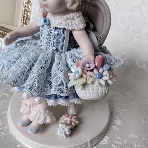 ポーセレン レースドール【 ナンシーちゃん 】 磁器 人形 発表会