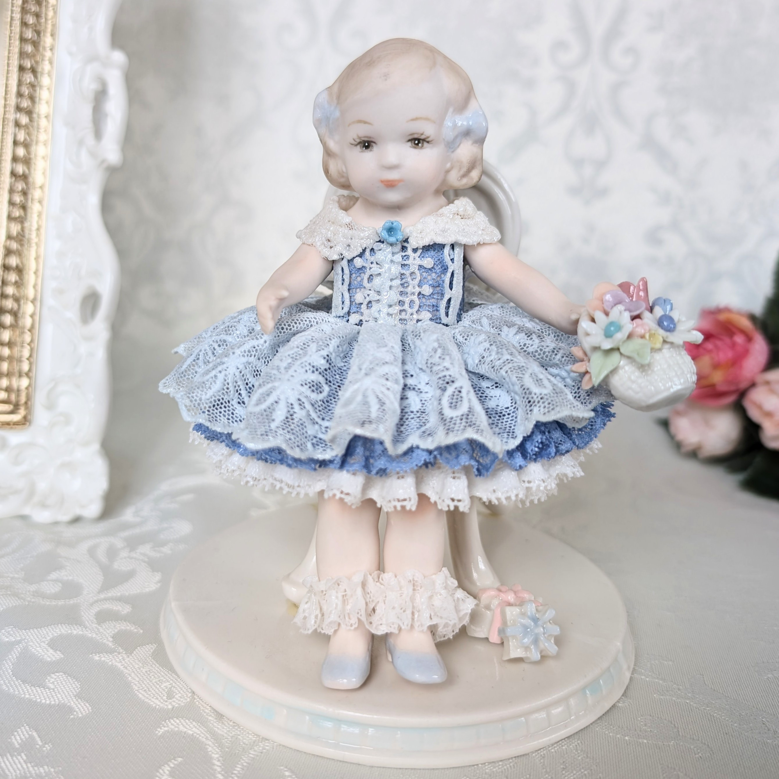 ポーセレン レースドール【 ナンシーちゃん 】 磁器 人形  発表会 プレゼント