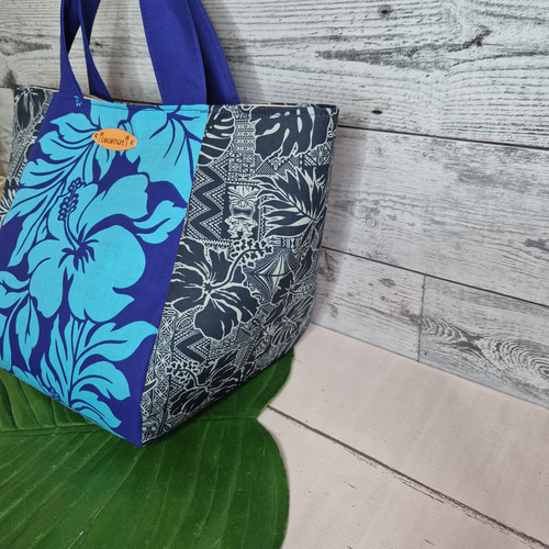 ハワイアン4枚はぎバック ハワイアンバック トートバッグ ココナッツ