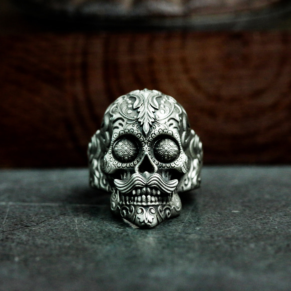 メキシカンタトゥー sukaru シルバーringu – ギャング风パターン