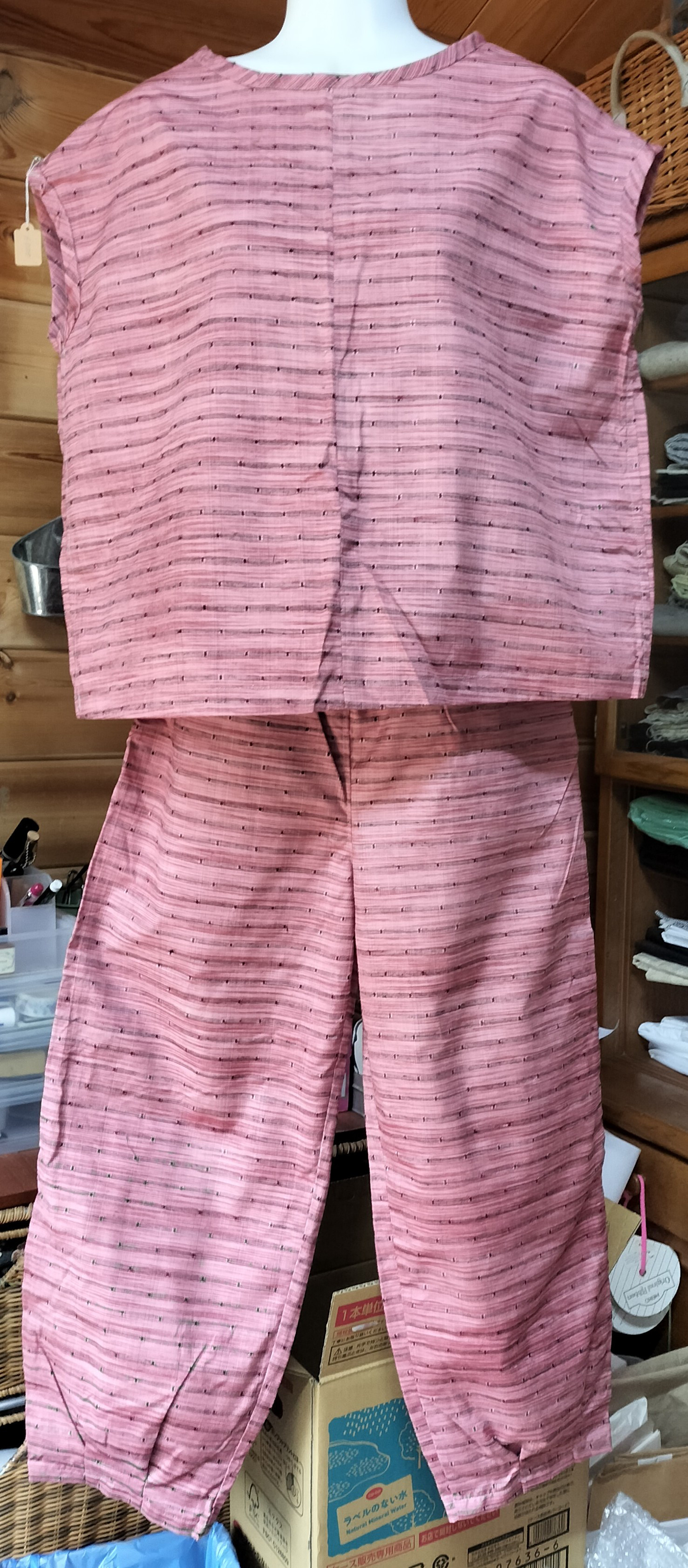 349 着物リメイクセットアップ