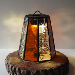 ステンドグラス製ランタンシェード『GlowShade』／ゴールゼロ対応／一点もの ステンドグラス製ランタンシェード『GlowShade』／ゴールゼロ