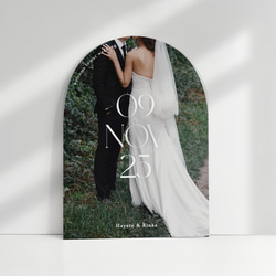 [選べる6デザイン] アーチフォトボード｜アーチボード｜ウェルカムボード｜結婚式｜ウェディング｜前撮り｜アーチ 4枚目の画像