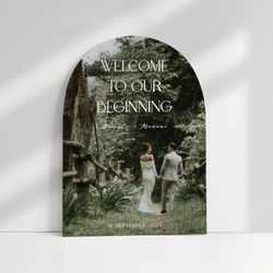 [選べる6デザイン] アーチフォトボード｜アーチボード｜ウェルカムボード｜結婚式｜ウェディング｜前撮り｜アーチ 3枚目の画像