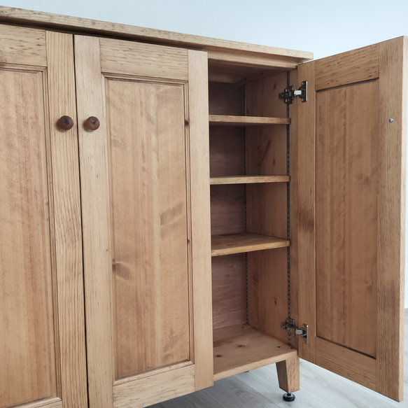 ♫３door cabinet キャビネット 下駄箱 6枚目の画像