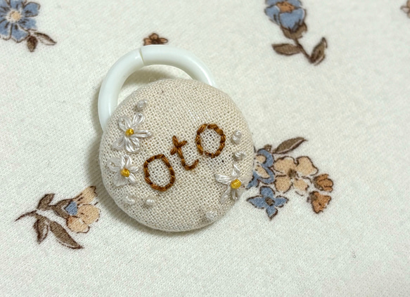 くるみボタン 刺繍 ネームタグ セットでシューズタグにも♪ その他入園