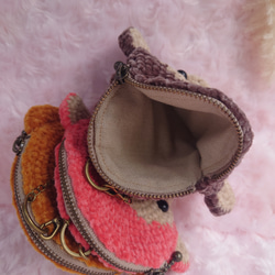 小物入れになる　おさる　バックチャームポーチ 9枚目の画像