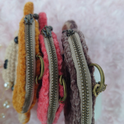 小物入れになる　おさる　バックチャームポーチ 8枚目の画像