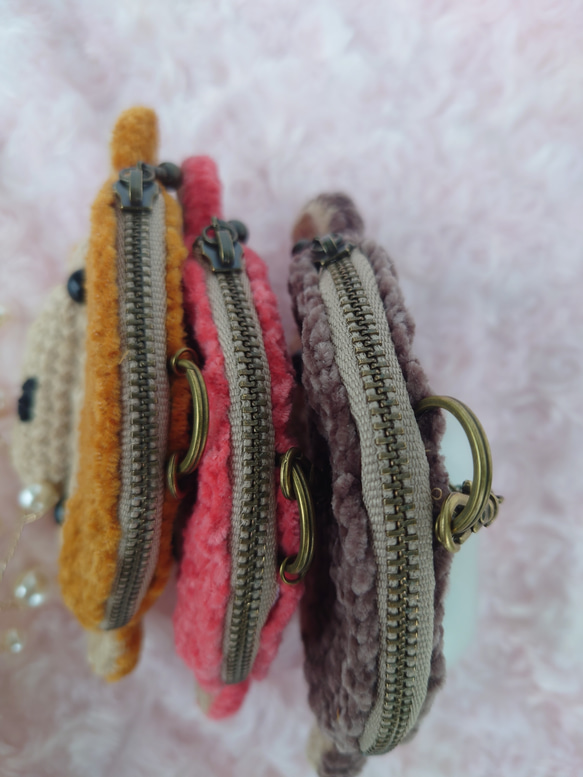 小物入れになる　おさる　バックチャームポーチ 8枚目の画像