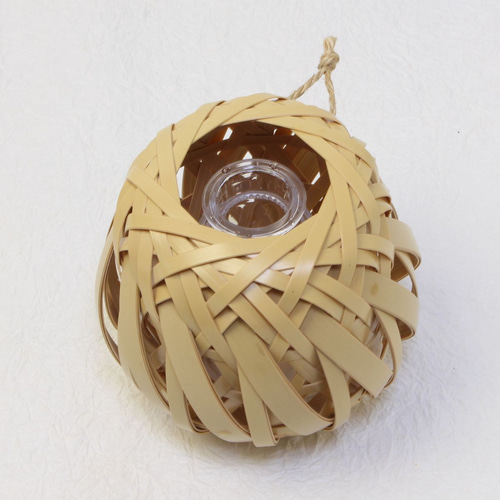 竹 花籠 「 白竹 掛置花籠「野々」 箱無し 」OYA-5 国産 大分県 別府