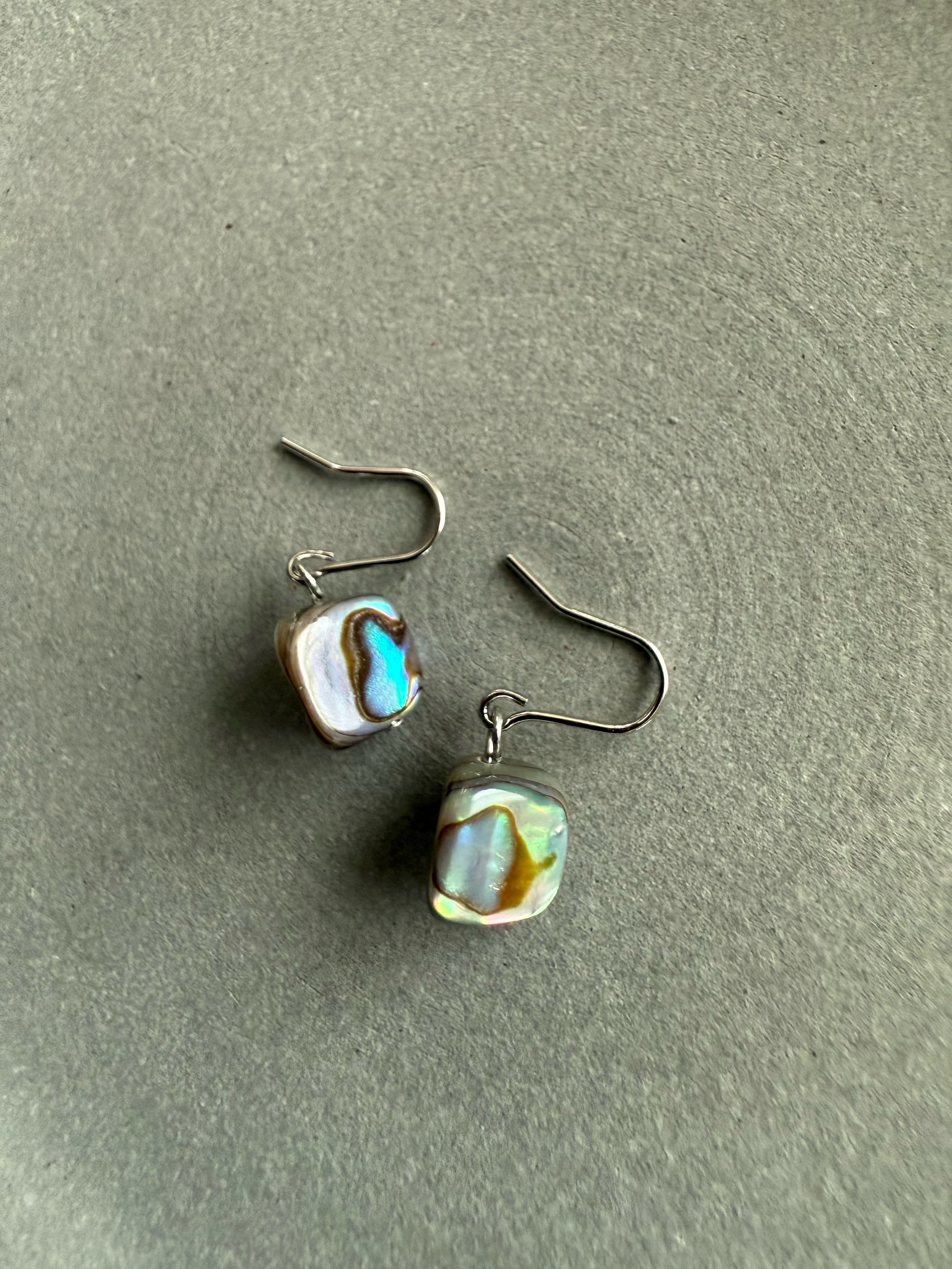 美しいアバロンシェル♚ピアス/ノンホールピアス