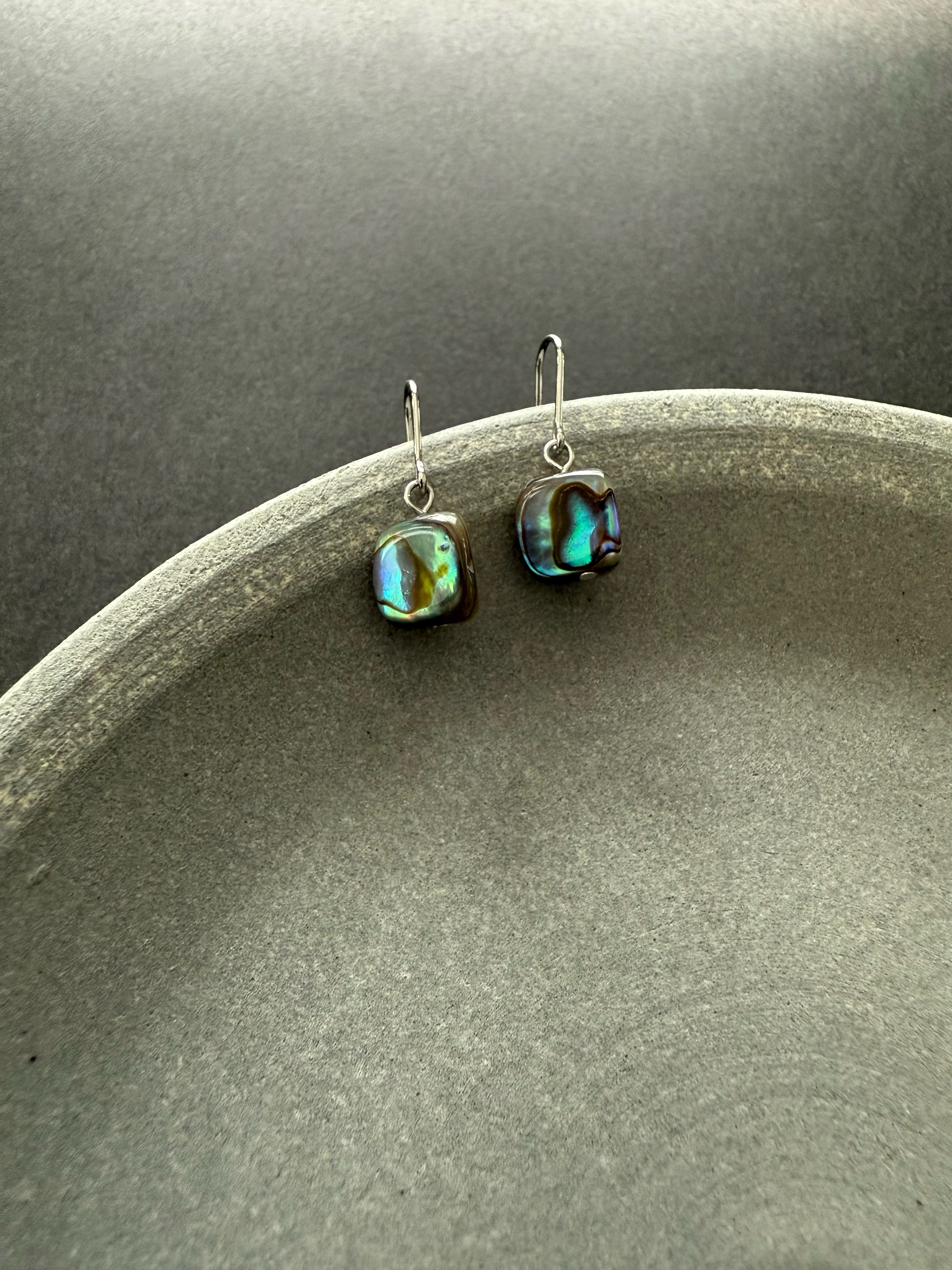 美しいアバロンシェル♚ピアス/ノンホールピアス