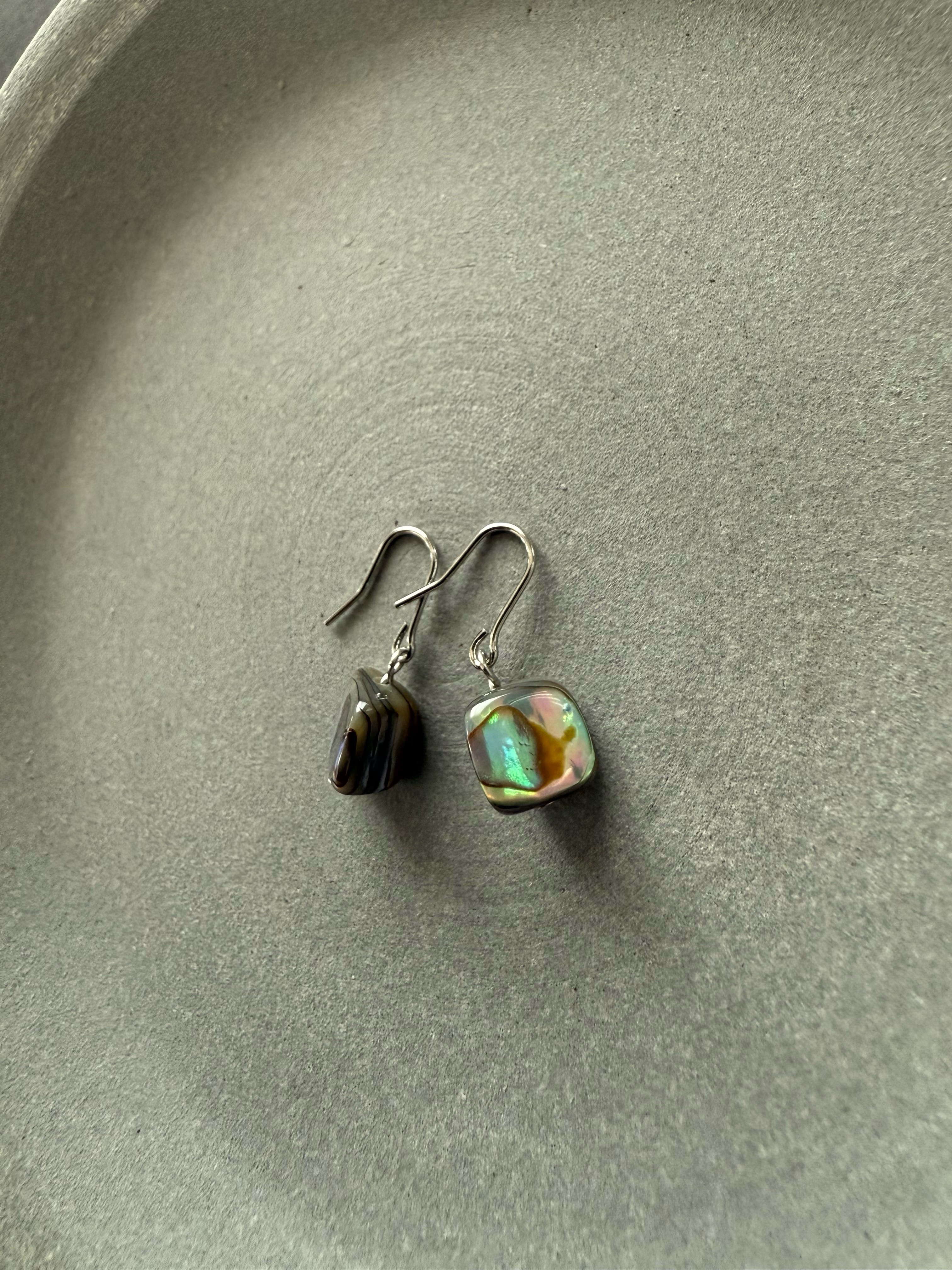 美しいアバロンシェル♚ピアス/ノンホールピアス