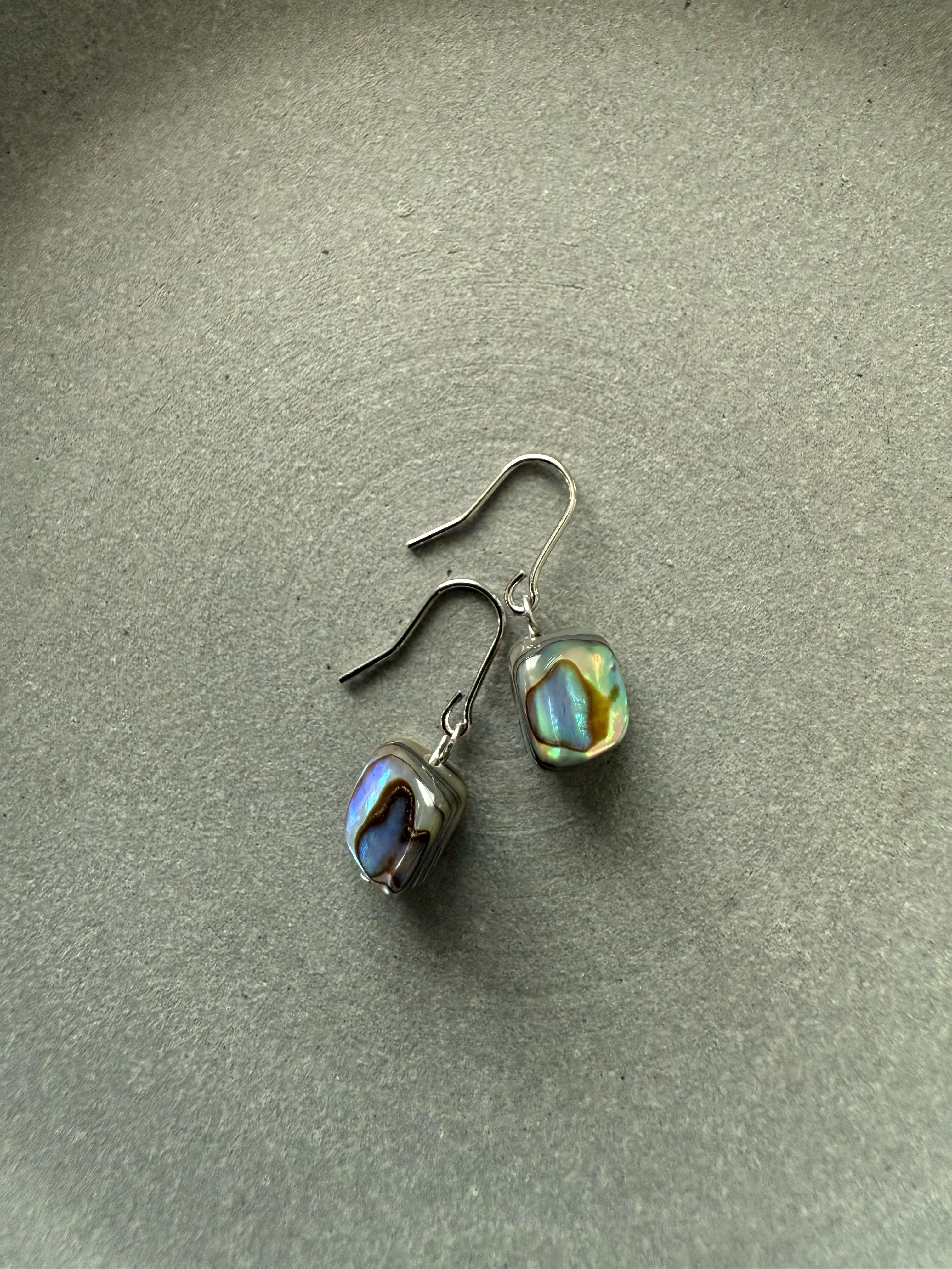 美しいアバロンシェル♚ピアス/ノンホールピアス