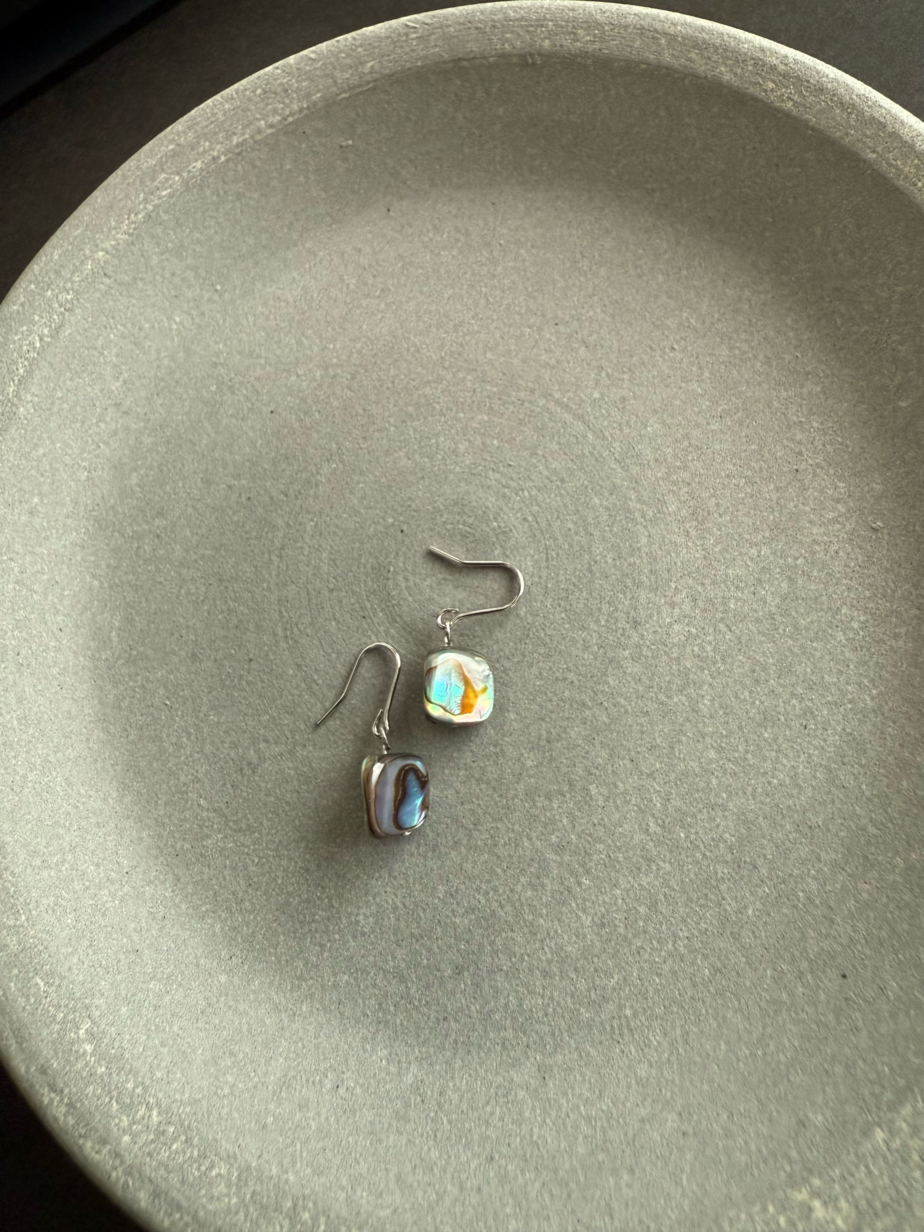 美しいアバロンシェル♚ピアス/ノンホールピアス