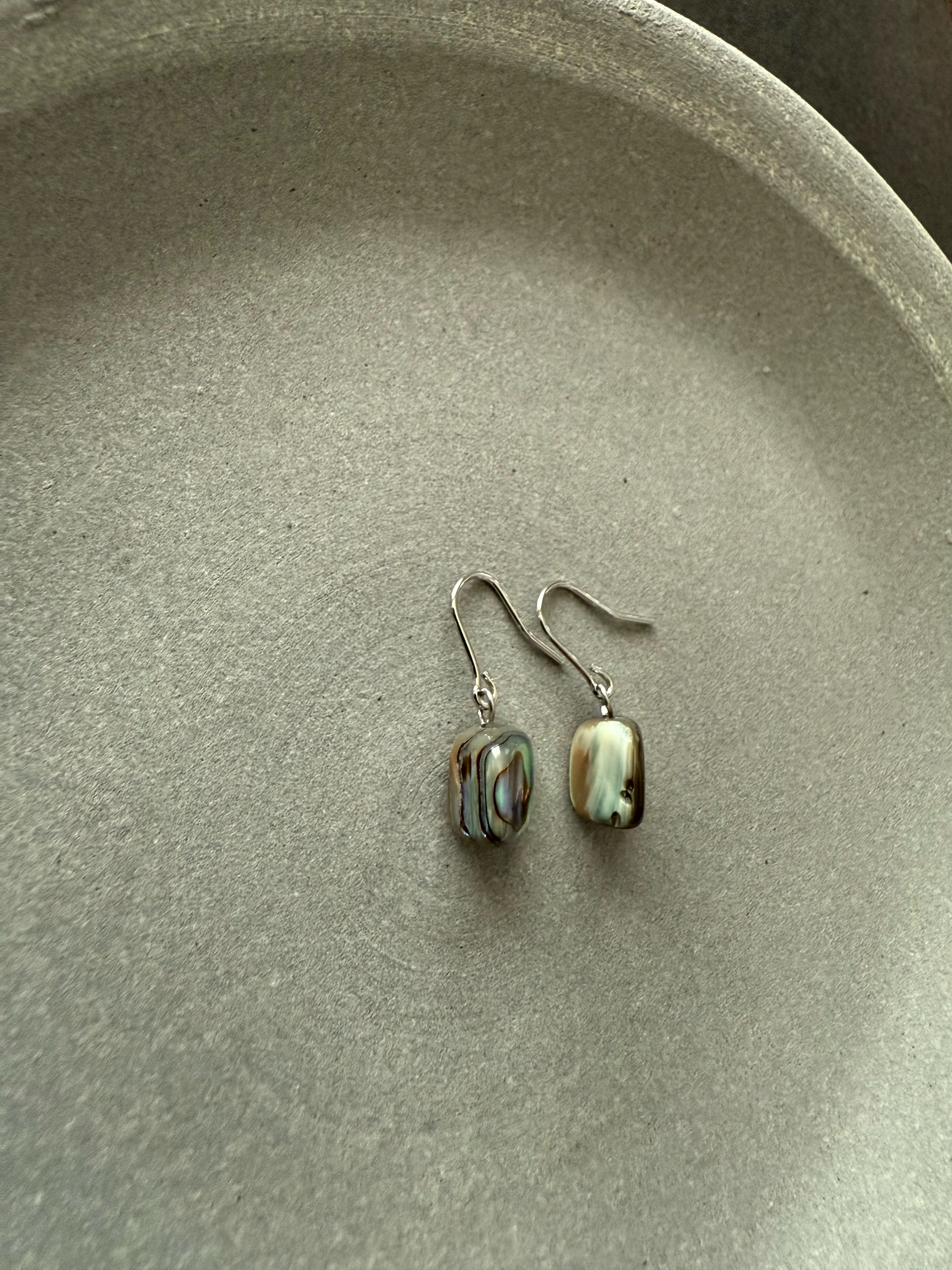 美しいアバロンシェル♚ピアス/ノンホールピアス