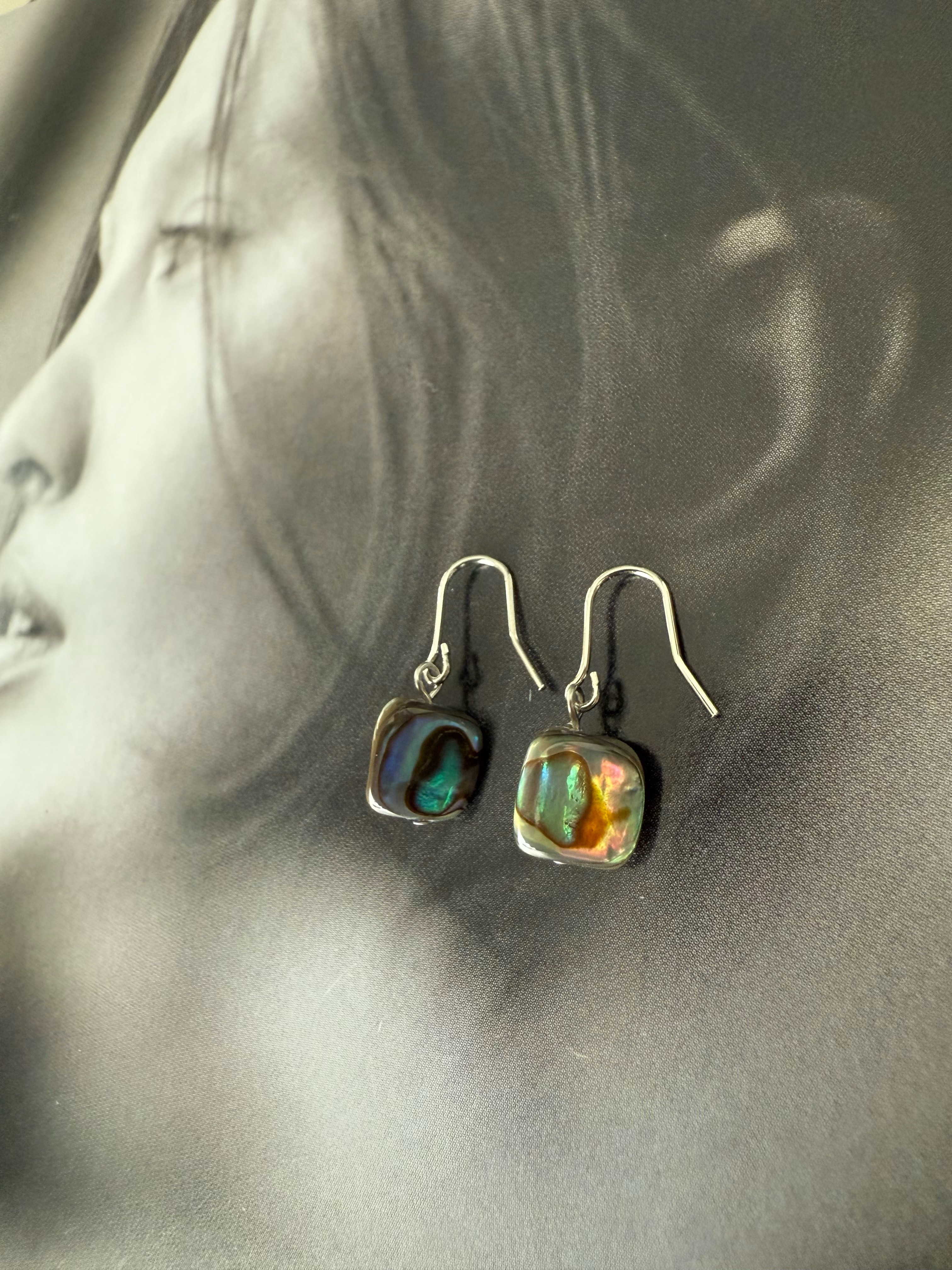 美しいアバロンシェル♚ピアス/ノンホールピアス