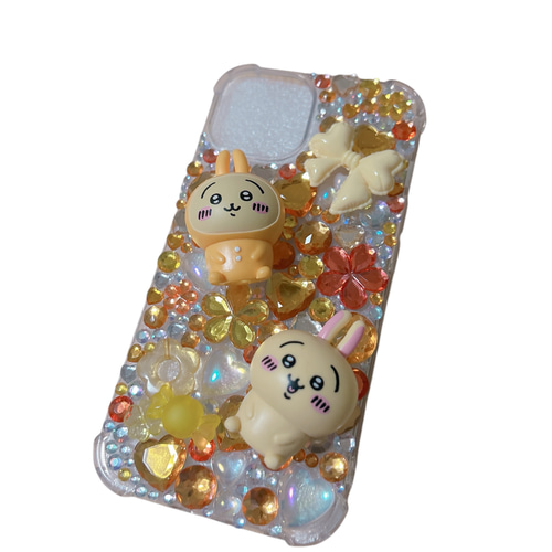 デコ電 iPhoneケース デコ電♡ちいかわ♡ウサギ♡iPhoneケース iPhoneケース・カバー