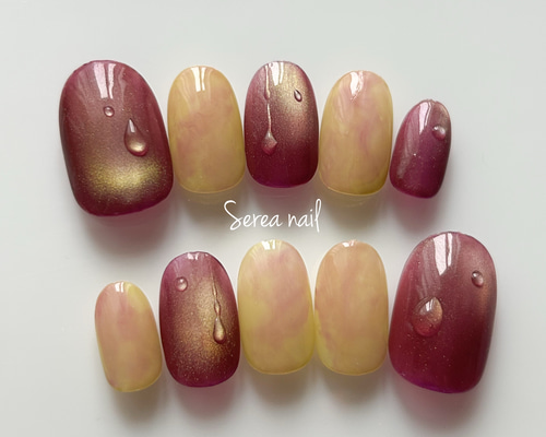 ぶどうネイルチップ①[葡萄.フルーツ] ネイルチップ（つけ爪