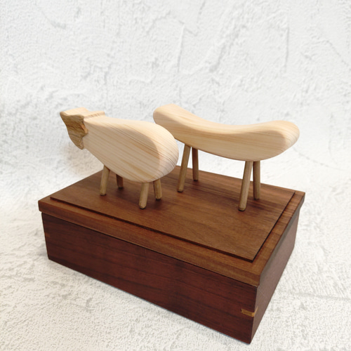 収納箱付き】ひのきの精霊馬 ～ traditional type ～ なす・きゅうり