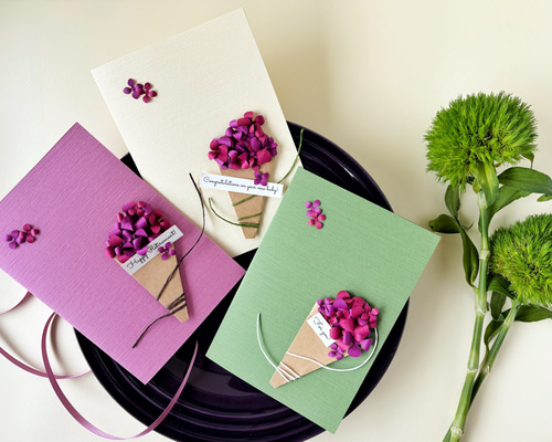 フォロワー様限定1200円世界に1つだけ紫陽花ハンドメイドメッセージカード父の日 フォロワー様限定1200円世界に1つだけ紫陽花ハンドメイドメッセージ