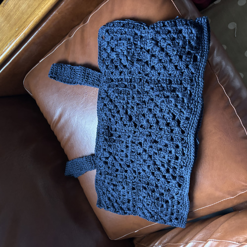 TAN  タン トリミングキャミ　ニットビスチェ　ネイビー TAN（タン）の「【TAN(タン)】チェックイブキャミ/ニットビスチェ 19AW