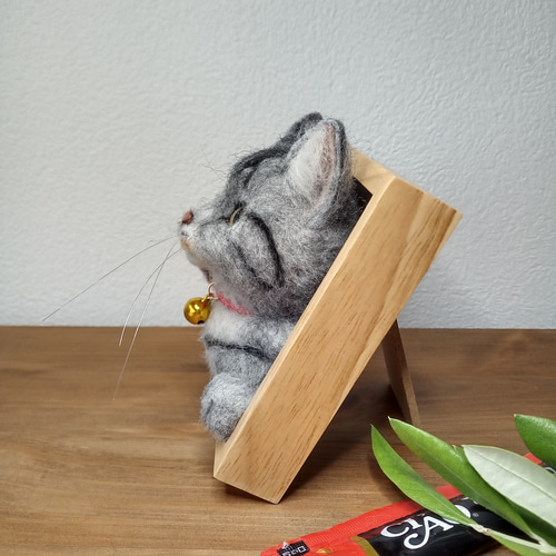 ねぇねぇ猫ちゃん♡猫の見える窓】グレー系アメショ・サバトラ猫ver