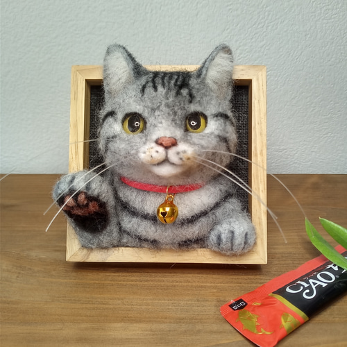 ねぇねぇ猫ちゃん♡猫の見える窓】グレー系アメショ・サバトラ猫ver