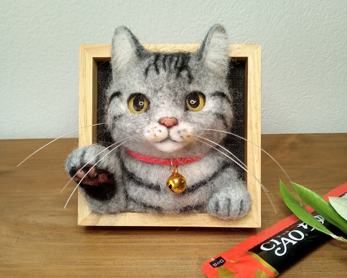 ねぇねぇ猫ちゃん♡猫の見える窓】グレー系アメショ・サバトラ猫ver