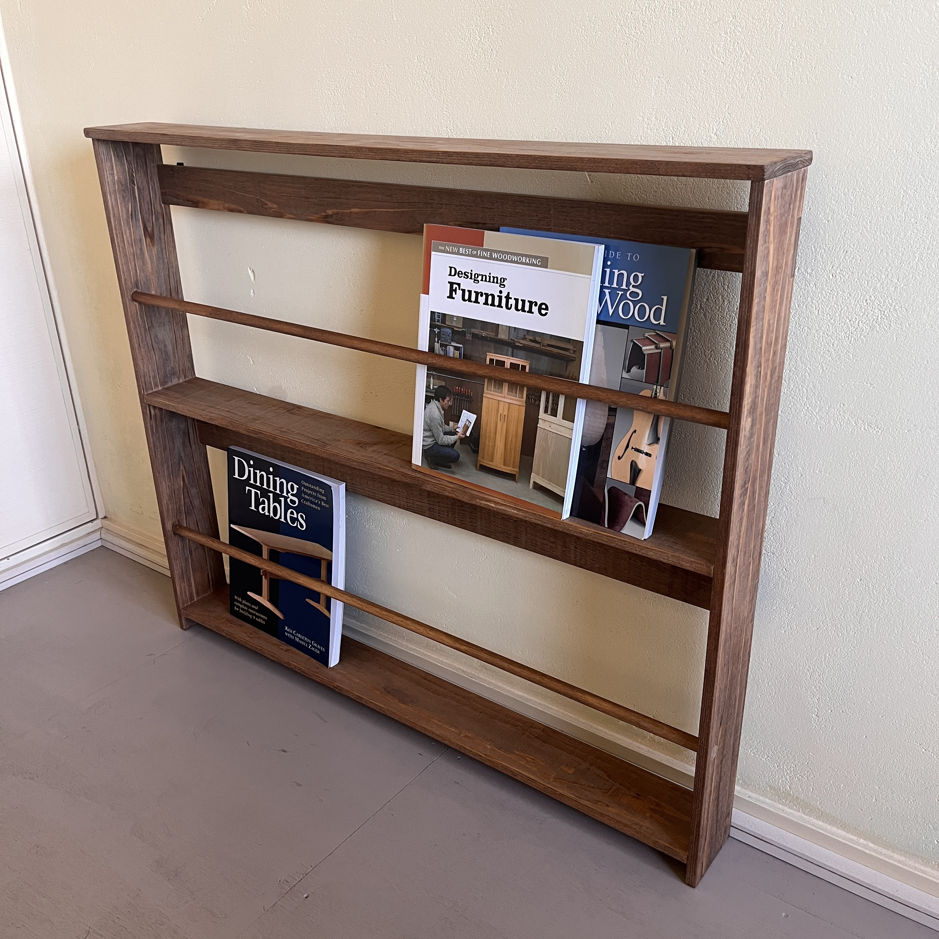 ブックシェルフワイド　本棚　ラック　ブックスタンド　カフェインテリア　古材　エイジング仕上げ