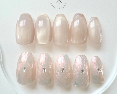 Luminous Petal ネイルチップ ニュアンスネイル 結婚式 成人式