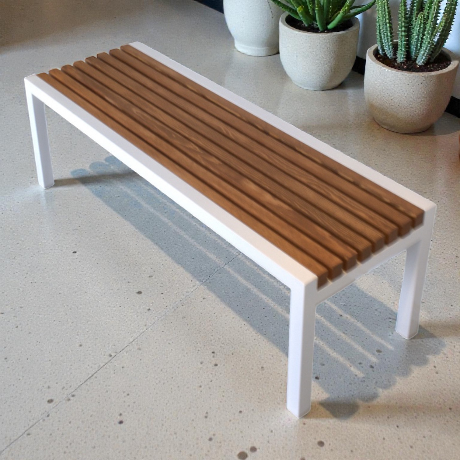 アイアン×木ルーバー　ベンチ2