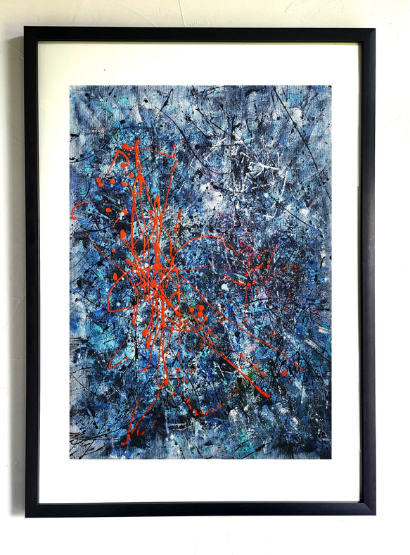 Sense of loss/抽象画 77×56㎝ B2 額縁セット 原画 モダン Sense of loss / 抽象画 77×56㎝ B2 額縁セット 原画1点のみ