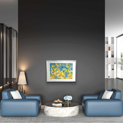 イン・ザ・パラダイス / 抽象画 77×56㎝ B2 額縁セット 原画1点