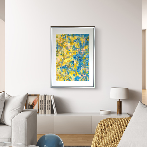 イン・ザ・パラダイス / 抽象画 77×56㎝ B2 額縁セット 原画 モダン イン・ザ・パラダイス / 抽象画 77×56㎝ B2 額縁セット 原画1点