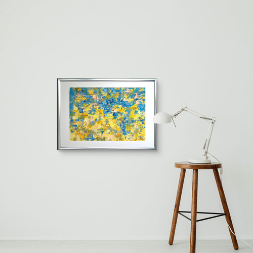 イン・ザ・パラダイス / 抽象画 77×56㎝ B2 額縁セット 原画 モダン イン・ザ・パラダイス / 抽象画 77×56㎝ B2 額縁セット 原画1点