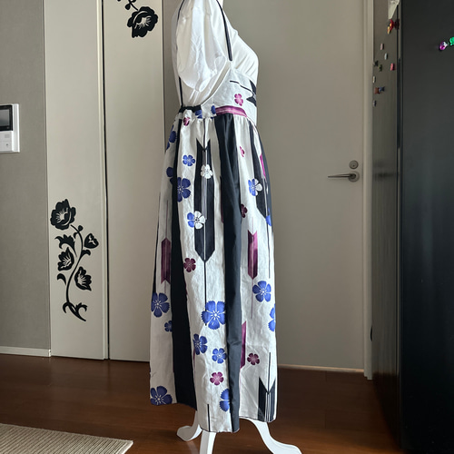 着物リメイク＊麻の長襦袢から甘々キャミソール 着物リメイク(麻の襦袢)