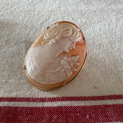 イタリアの古いカメオ Cameo アンティークカメオ　ブローチ　Italy 【1点】 6枚目の画像