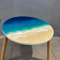 レジンアート　ミニラック　サイドテーブル　ミニラック　海レジン　ミニテーブル ec99629a35e3ca29452c7b707a6e93