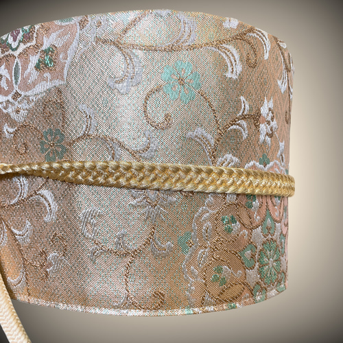 金糸煌めく刺繍帯 サッシュベルト高級感抜群 刺繍帯 W55〜75cm 高級帯