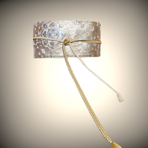 金糸煌めく刺繍帯 サッシュベルト高級感抜群 刺繍帯 W55〜75cm 高級帯