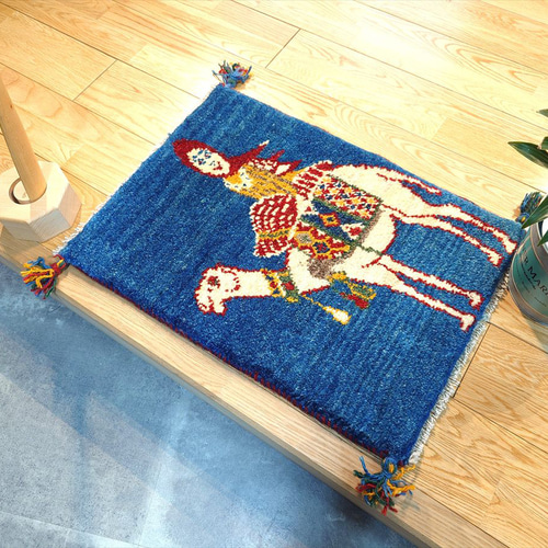 楽天市場】ペルシャ ギャッベ 【本場イラン産】 88x62cm 厚み