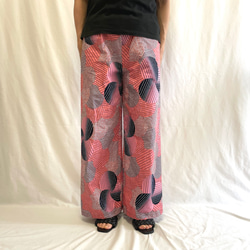 アフリカンバティック シンプル zakuchiku テーパードパンツ